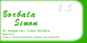 borbala simon business card