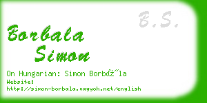 borbala simon business card